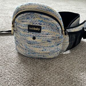 Kids Hip Bag in Blue and Cream